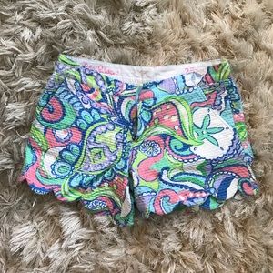 Lilly Pulitzer Scalloped Shorts